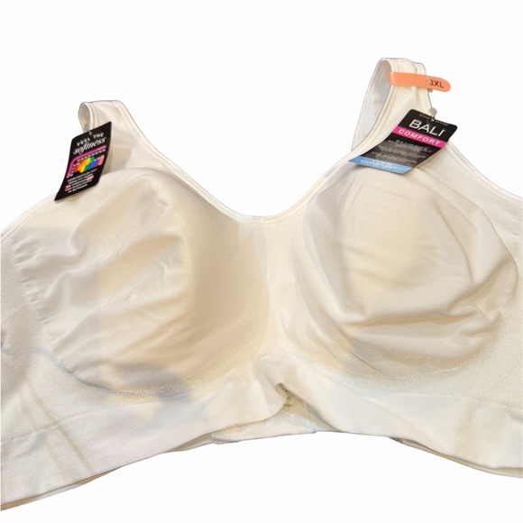 Bali White Comfort Bra. Cool Comfort Fabric. NWT - Picture 7 of 8